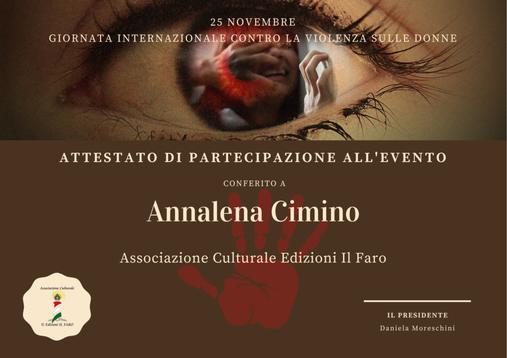 Attestato concorso violenza sulle donne