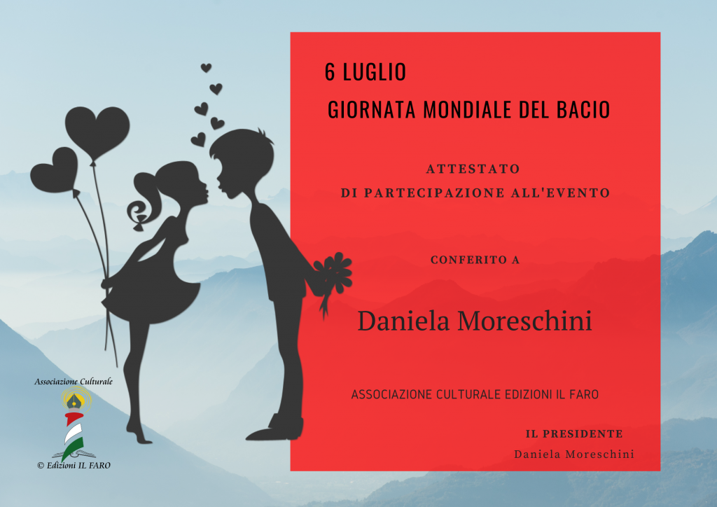 6 luglio giornata mondiale del bacio