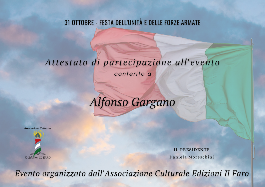 Giornata nazionale delle forze armate, associazione culturale edizioni il faro, roma, eventi online