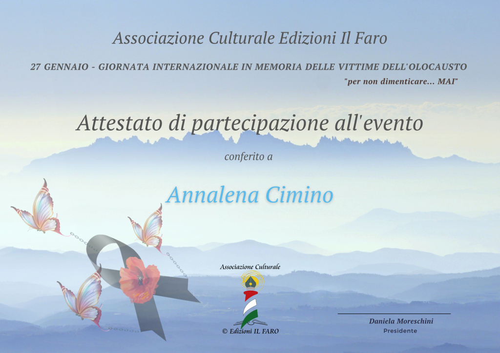 Giorno della memoria. eventi online, eventi sui social, associazione culturale edizioni il faro roma, olocausto