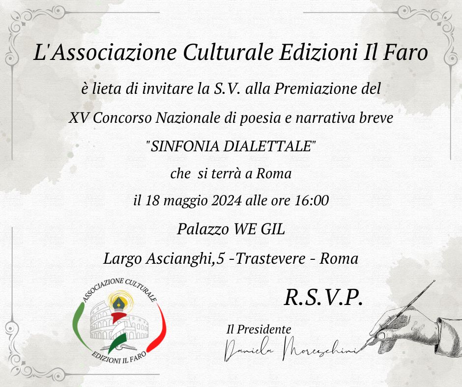 Premiazione Concorso Sinfonia Dialettale 2024